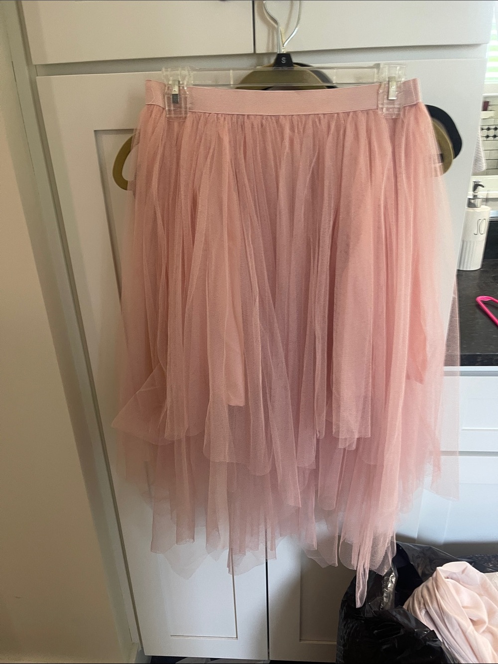 POL Blush Pink Asymmetrical Tulle Skirt MWT